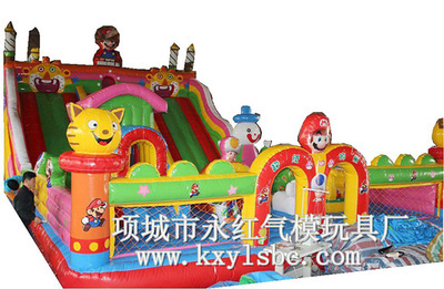 超級(jí)瑪麗(120平方)-產(chǎn)品展示-項(xiàng)城市水寨永紅氣模玩具廠