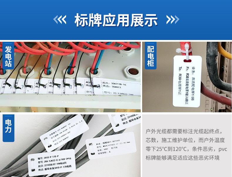 高透明實用之選 現貨白色塑料標志牌PVC通信電纜掛牌詳析